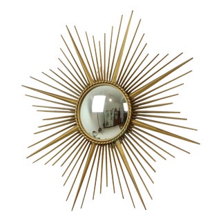 Large Vintage Sun Mirror from Vallauris, France, 1960s For Sale