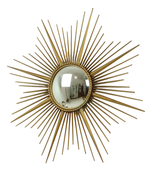 Large Vintage Sun Mirror from Vallauris, France, 1960s