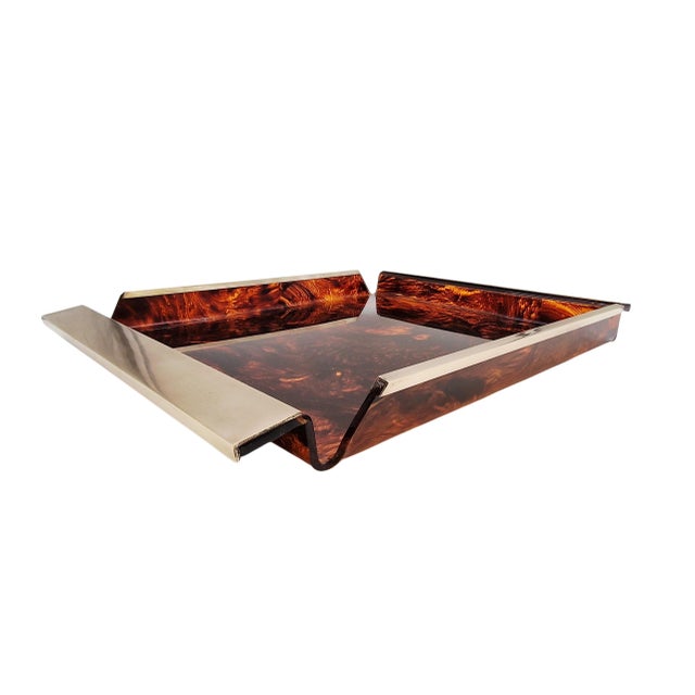 Vintage Hollywood Regency Style Tray, 1970s For Sale - Image 10 of 10