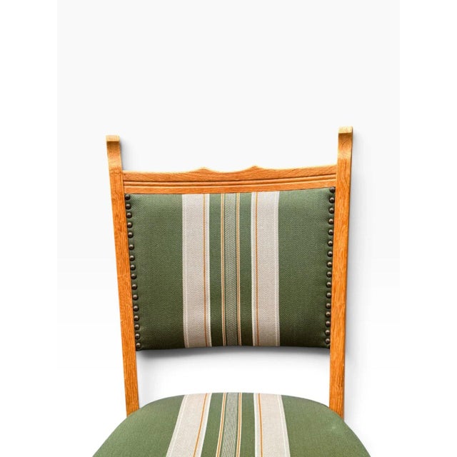Set of Six Danish Oak Dining Chairs by Henning Kjærnulf For Sale - Image 14 of 16