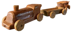 Train and Wagons by Antonio Vitali, Set of 3