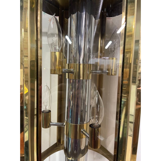 1970s 1977 Fredrick Ramond Hexagon Chandelier For Sale - Image 5 of 10