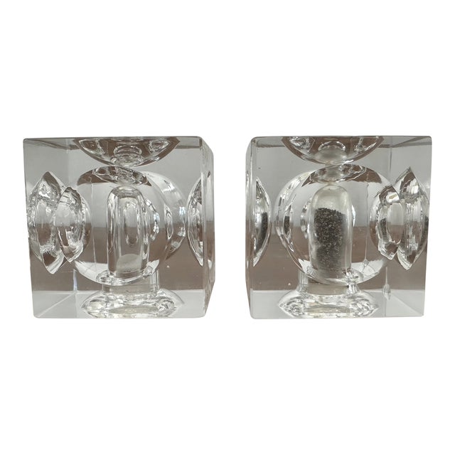 Mid-Century Modern Glass Salt and Pepper Shakers For Sale