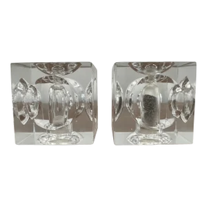 Mid-Century Modern Glass Salt and Pepper Shakers
