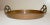 Metal Vintage Thick Copper Brass Pretzel Handle Circular Centerpiece Serving Platter For Sale - Image 7 of 11