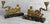 Mid 20th Century Vintage French Neoclassical Brass & Marble Figural Candlestick Holder - A Pair For Sale - Image 5 of 11