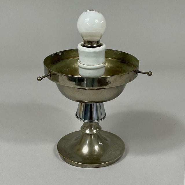Black Art Deco Opaline Glass and Nickel Ball Flush Mount with Tassel, Germany, 1930s For Sale - Image 8 of 18