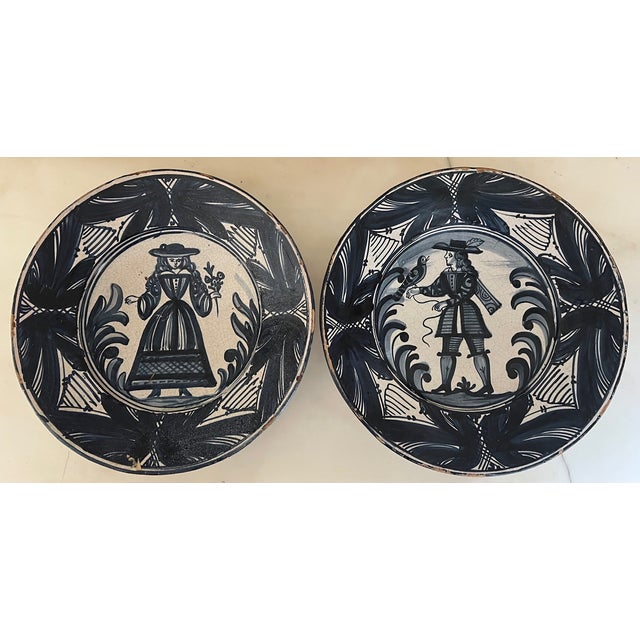 Large Spanish Faience Plate, C 1900 For Sale - Image 14 of 14