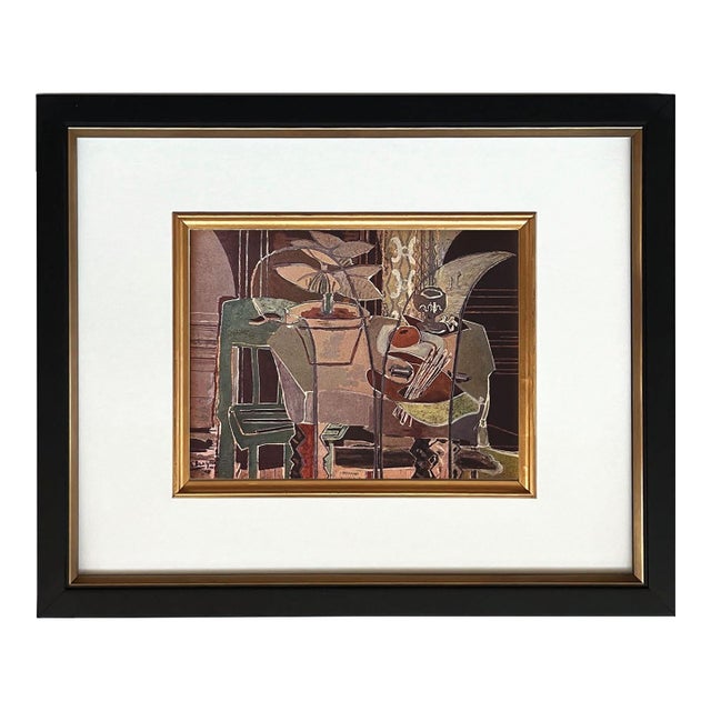 Braque 1946 Interieur 8 Framed For Sale