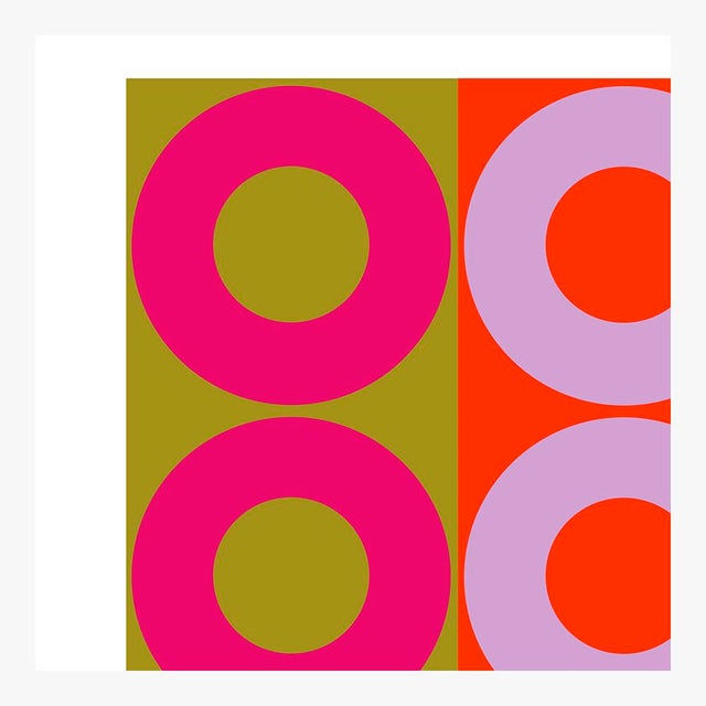 Pink and Orange Color Harmony Fine Art Print 40" X 50" by Liz Roache For Sale - Image 4 of 6