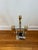 Danny Alessandro Mid Century Modernist Fireplace Tools Chrome and Brass For Sale - Image 4 of 9