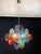 Vintage Italian Murano Chandelier with 36 Multicolored Disks, 1990 For Sale - Image 11 of 18