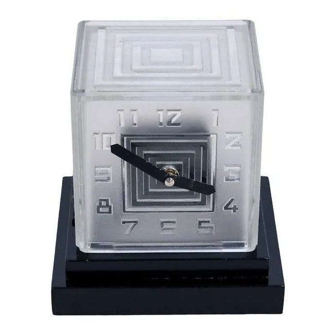 Cubist Table Clock, 1931 For Sale - Image 3 of 9