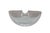 Vintage Steuben Equinox crystal art glass bowl designed by Neil Cohen, featuring a clear half-moon silhouette with a...