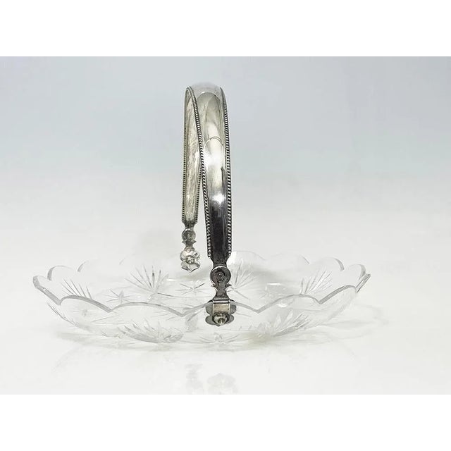 Dutch Crystal Bowl with Silver Handle, 1909 For Sale - Image 3 of 9