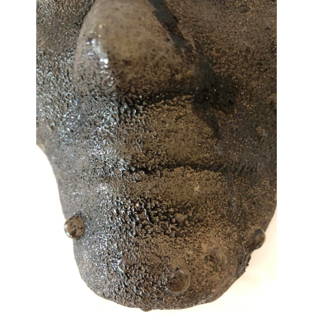 Handmade Artistic Glass Face Sculpture For Sale - Image 4 of 8