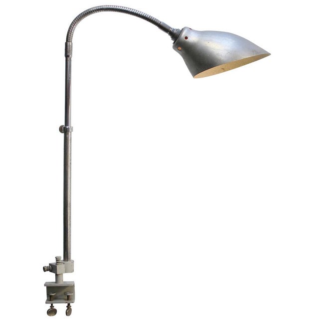 Mid-Century Modern Vintage Industrial Metal Machinist Table Light by Ki-É-Klair For Sale - Image 3 of 6