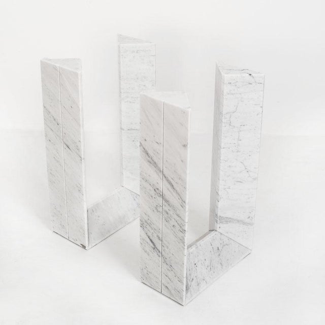 Vintage Diapason Dining Table in Carrara Marble and Glass by Cattelan Italia, 1990s For Sale - Image 10 of 16
