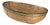 Mid-Century Italian Rattan and Brass Oval Centerpiece Bowl, 1970s For Sale