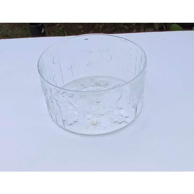 Finnish Floral bowl by Ovid Toikka for littala. Quality contemporary piece goes with all decor. 8” diameter.