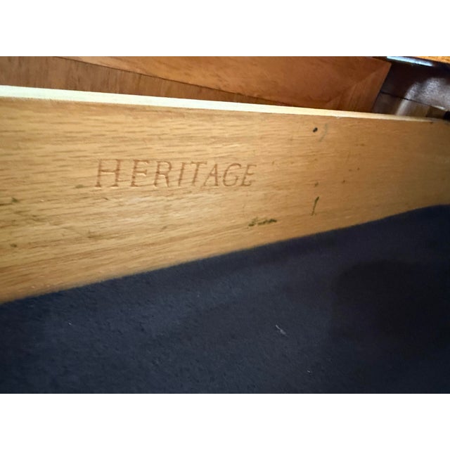 Brown 1970s Heritage Mid-Century Modern Sculpted Walnut Sideboard Credenza With Brutalist Broze Hardware For Sale - Image 8 of 18