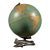 Vintage "Peerless 12" Globe on Figural Japanned Copper Aviation Base by Weber Costello For Sale