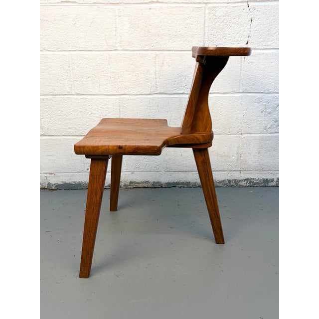 Mid-Century Modern Mid 20th Century Rosewood Prayer or "Cockfighting" Chair by M. Hayat & Bros. For Sale - Image 3 of 12