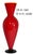 David Levi Signed Ibex 2004 Art Glass Red Vase For Sale - Image 13 of 14