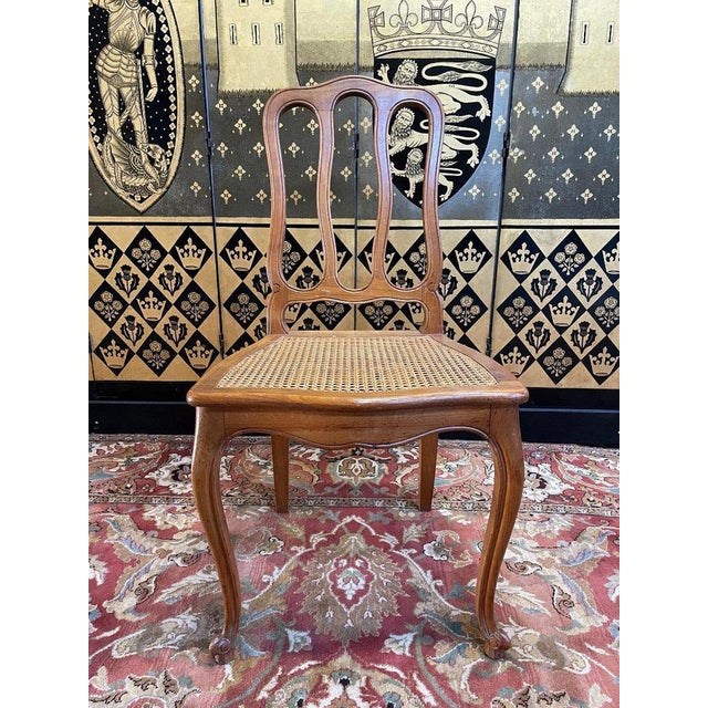 Louis Xv Style Cane Chairs, Set of 8 For Sale - Image 4 of 10