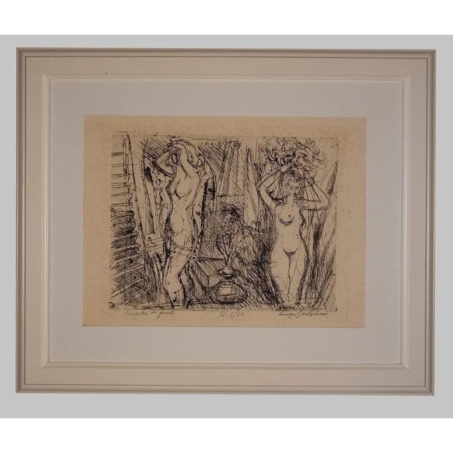 Luigi Bartolini - Window Front - Etching - Mid-20th-Century For Sale - Image 4 of 4