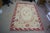 Late 20th Century Vintage Floral Rose Needlepoint Textile Tapestry Area Rug 66" For Sale - Image 5 of 17
