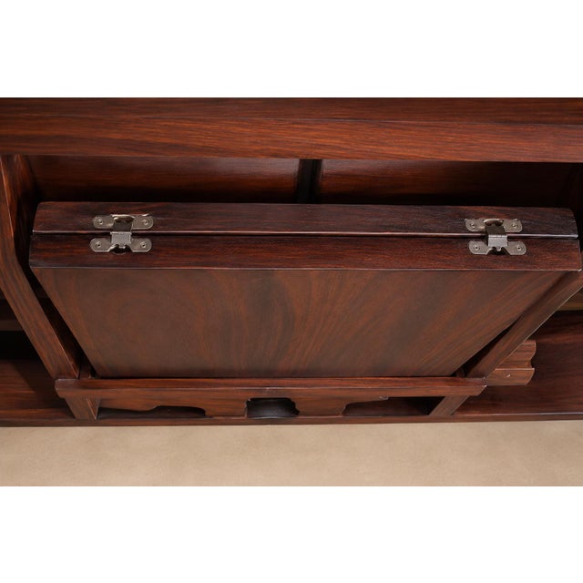 Brown Giuseppe Scapinelli Extendable Brazilian Rosewood Dining Table, Brazil, 1950s For Sale - Image 8 of 18