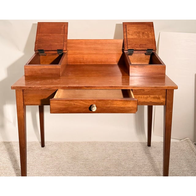 American 1980s Compact Writing Desk, Lane Furniture For Sale - Image 3 of 10