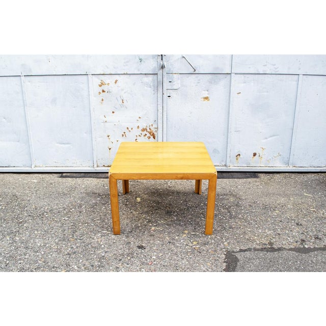 Low beech table. Samara series Designer Derk Jan de Vries Manufacturer Maisa 1977 I have official proof of authenticity...