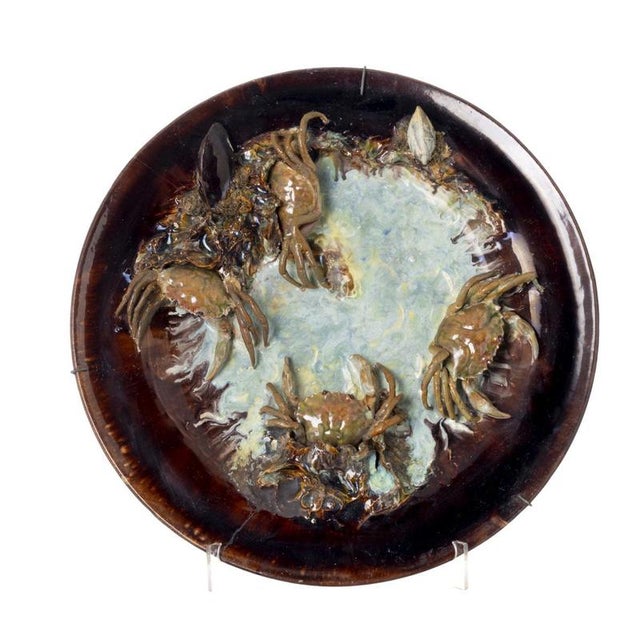 Large Earthenware Plate, 19th Century For Sale - Image 6 of 6