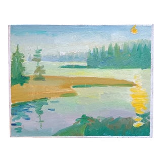 Chester, Nova Scotia Sunset Original Oil Painting For Sale