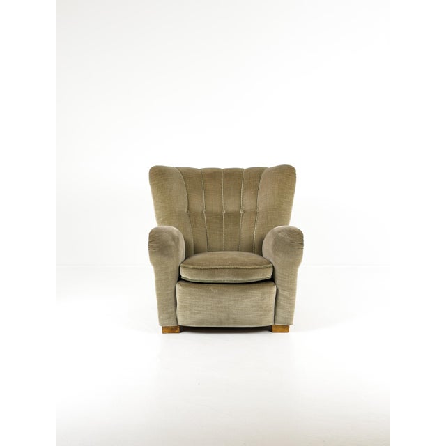 Swedish Modern Easy Chair, Sweden, 1940s For Sale - Image 3 of 11
