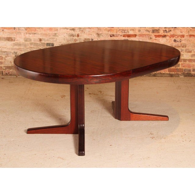 Mid-Century Modern Danish Extending Rosewood Dining Table, 1970s For Sale - Image 6 of 15