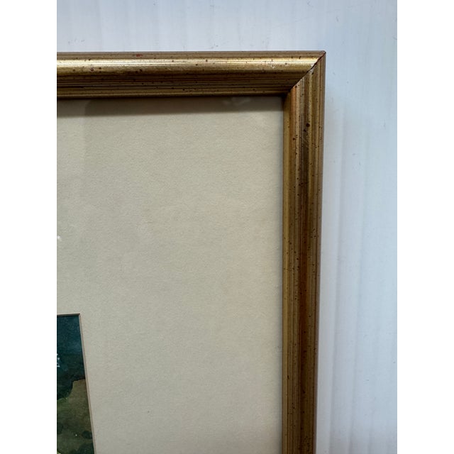 Impressionist Watercolor Artwork of Plein Air Scenery, Framed For Sale - Image 10 of 12