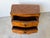 1970s Vintage Italian Burl Olive Wood Parquetry Two-Drawer Miniature Chest With Shell-Form Handles For Sale - Image 5 of 12