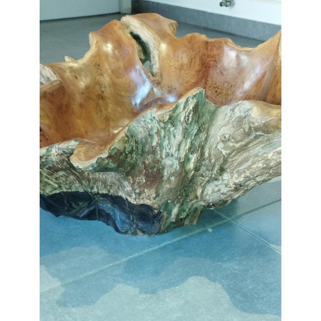 Brutalist Sculptural Wooden Centerpiece, 1970s For Sale - Image 13 of 18