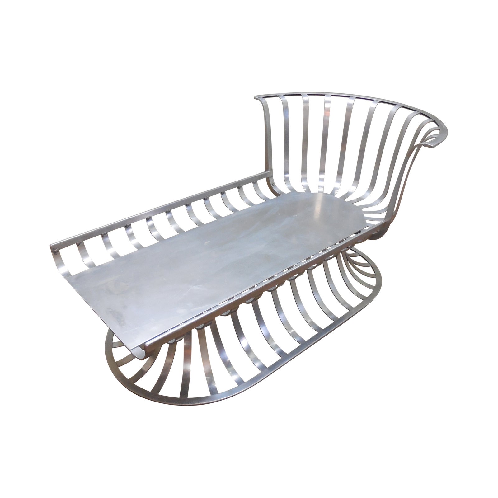 Mid Century Russell Woodard Aluminum Chaise Lounge Chairish