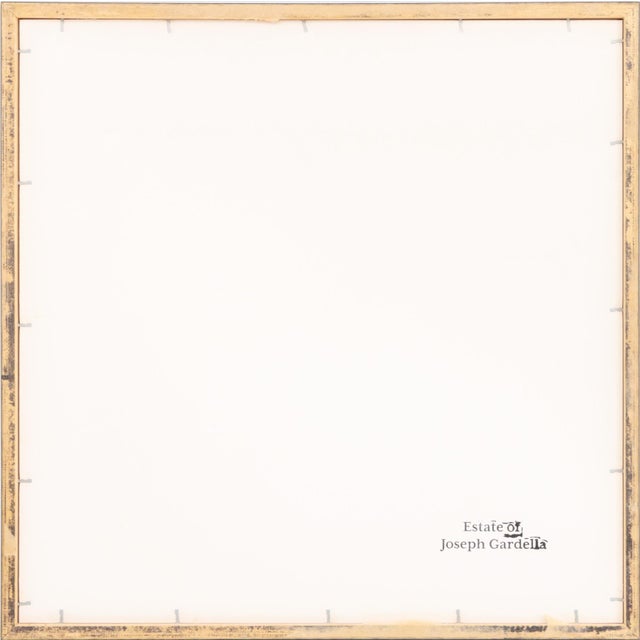 Yellow Joseph Lawrence Gardella Double Square Mixed Media For Sale - Image 8 of 9