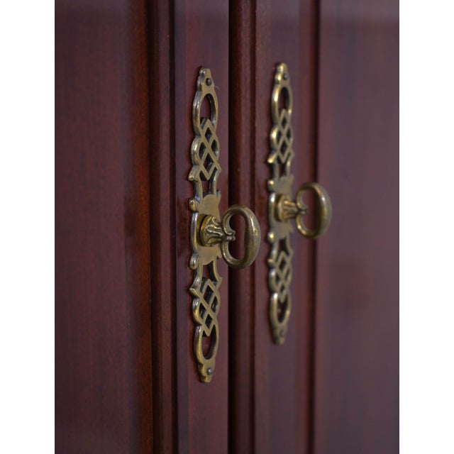 Ethan Allen Georgian Court Cherry Tv Entertainment Cabinet For Sale - Image 11 of 18