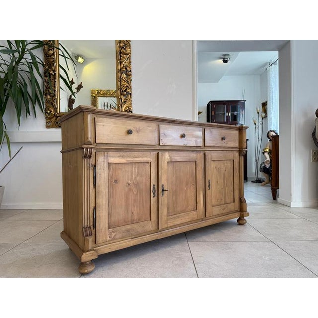 Gründerzeit Apothecary Cabinet in Spruce For Sale - Image 3 of 14