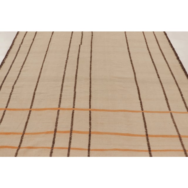 Rug & Kilim Vintage Moroccan Rug With Tribal Designs in Beige & Brown - Rug & Kilim For Sale - Image 4 of 9
