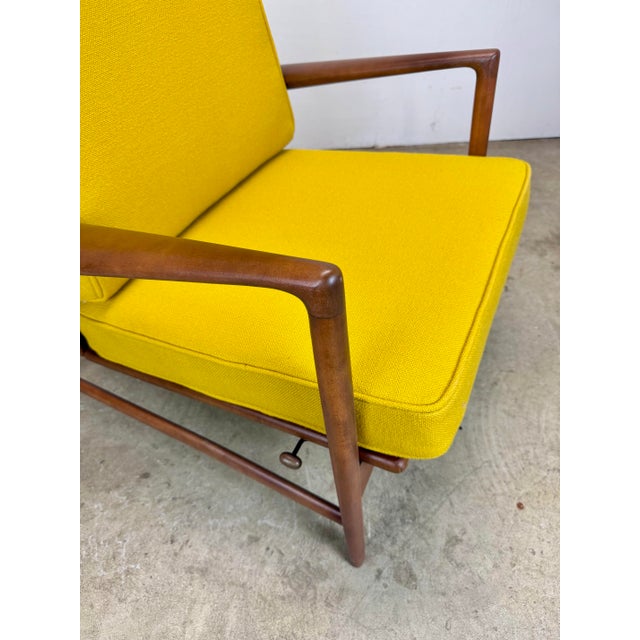 Mid Century Danish Modern Restored Reclining Armchair Lounge by Kofod Larsen For Sale - Image 11 of 12