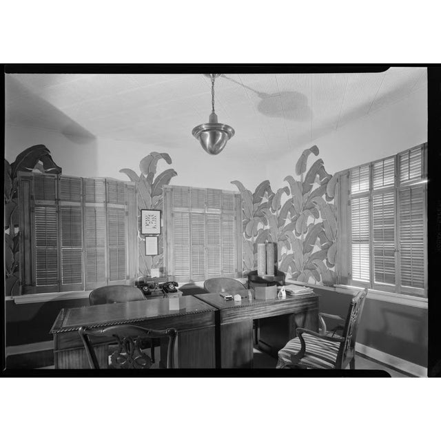 Vintage Martinique Banana Leaf Wallpaper by Cw Stockwell For Sale - Image 10 of 11