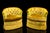 Henredon Pair of Henredon Tufted Barrel Back Swivel Lounge Chairs in Chartreuse Velvet on Casters, Circa 1970s For Sale - Image 4 of 11