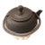 Early 20th Century Iwachu Japanese Iron Tea Kettle Tetsubin Nambu Tekki Hobnail Signed For Sale